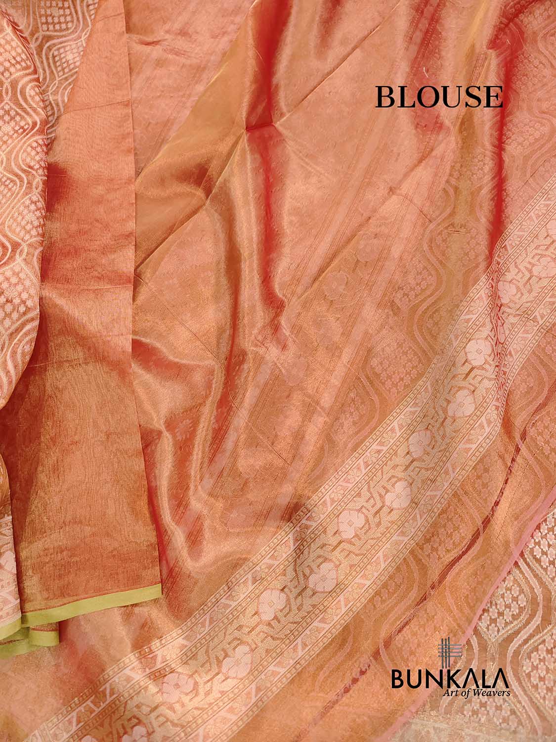 Red Pure Soft Tissue Jaal Heritage Design Handloom Banarasi Saree