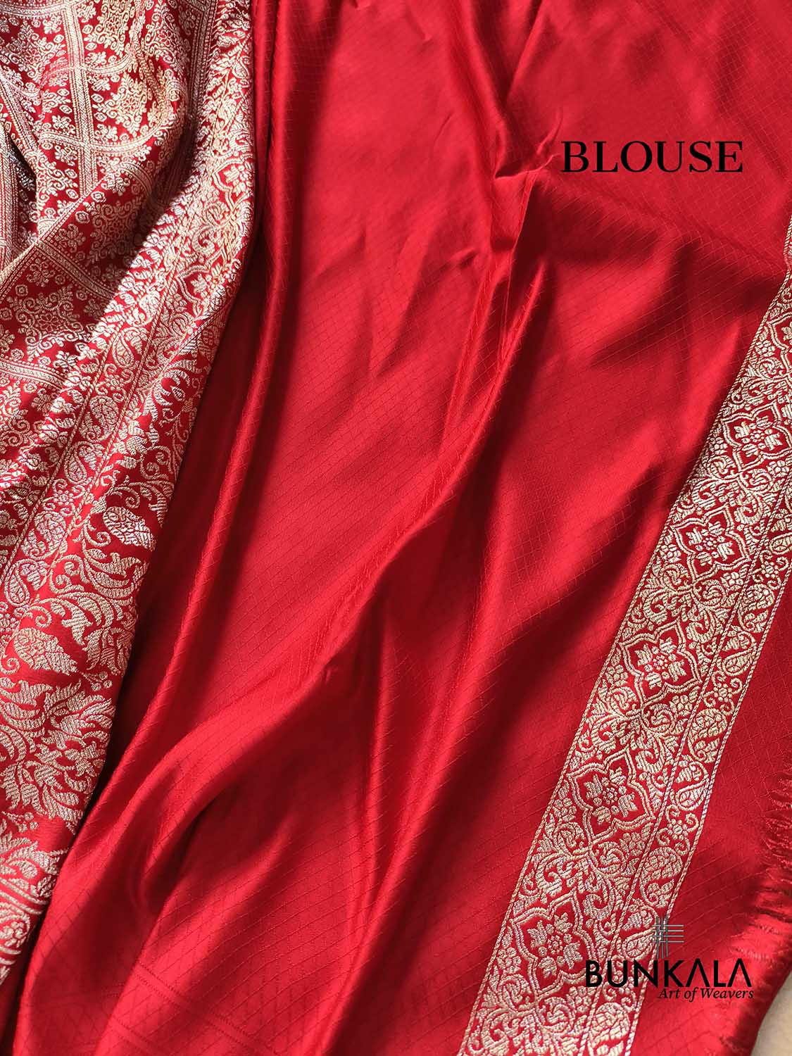 Deep Red Gharchola Pattern Brocade Weaved Banarasi Mashru Silk Saree