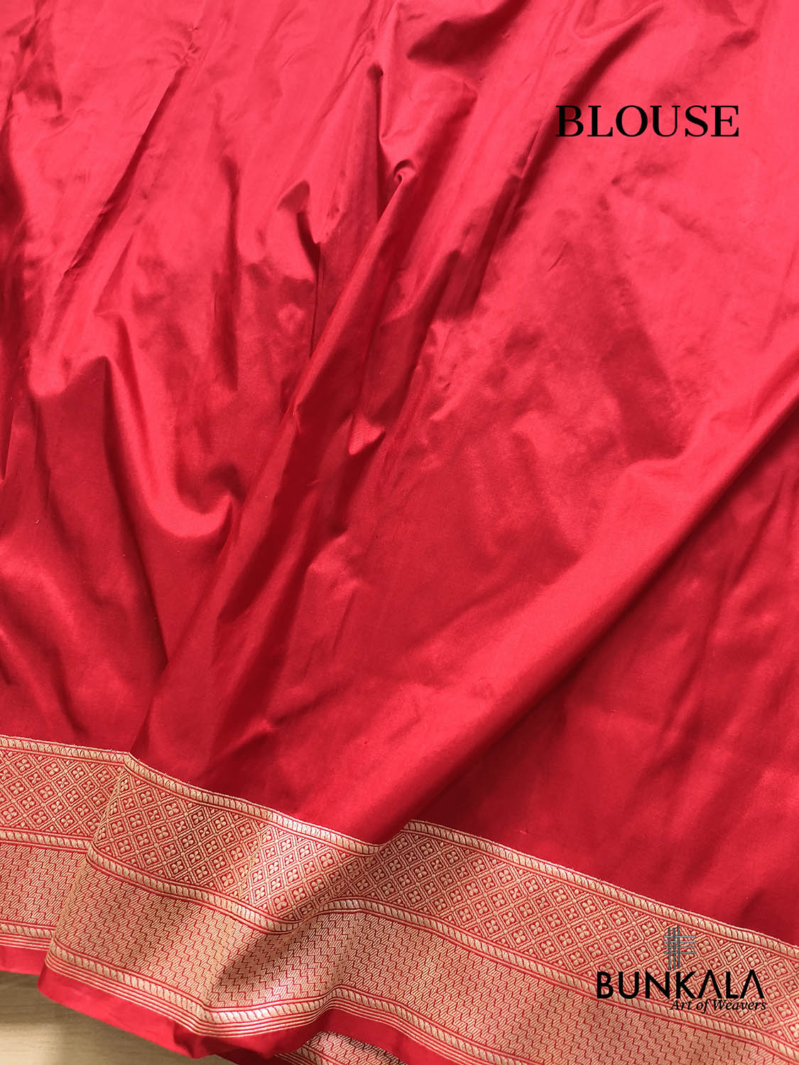 Kimkhwab Bridal Red Multi Meena Kadwa Handweaved Brocade Banarasi Pure Katan Silk Saree