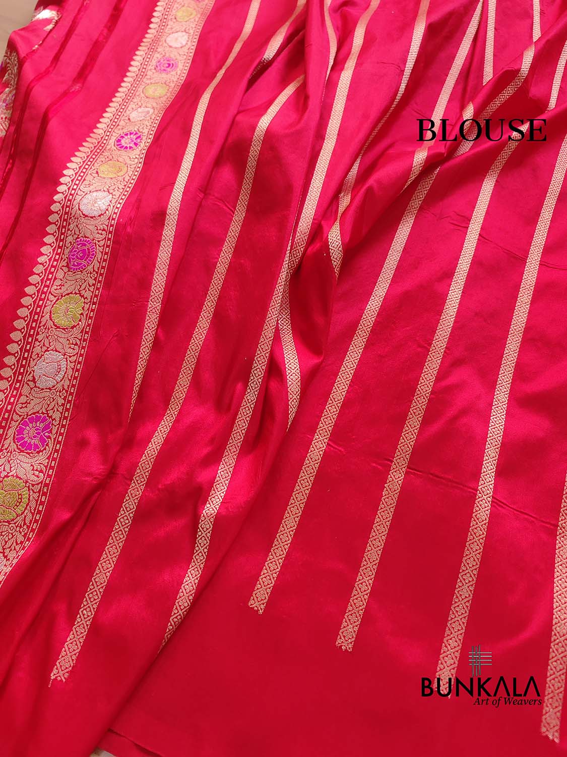 Bridal Red Meenakari Banarasi Pure Katan Silk Handloom Saree