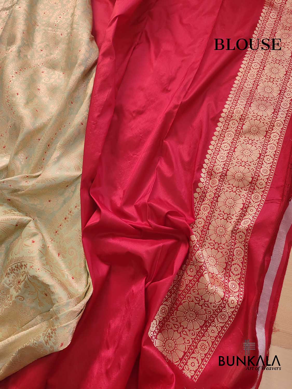 Pista Green Brocade Heritage Design Pure Katan Silk Handloom Meenakari Banarasi Saree