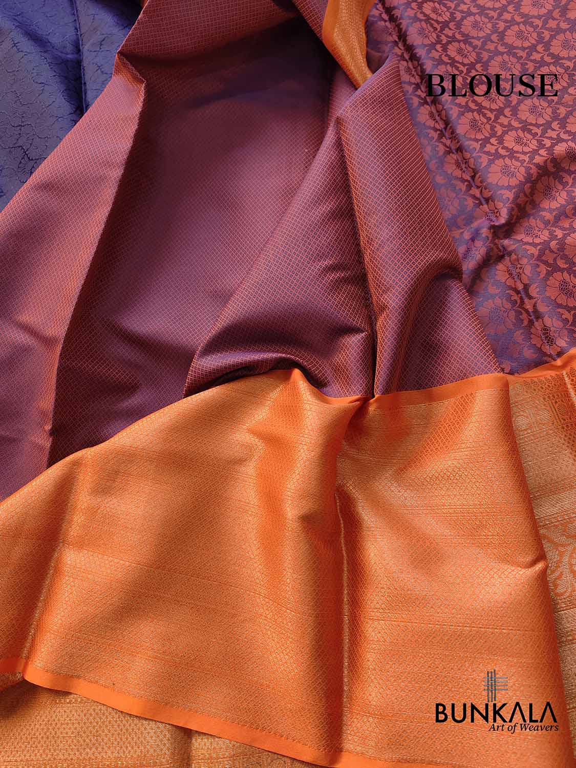 Blue Silk Banarasi Saree