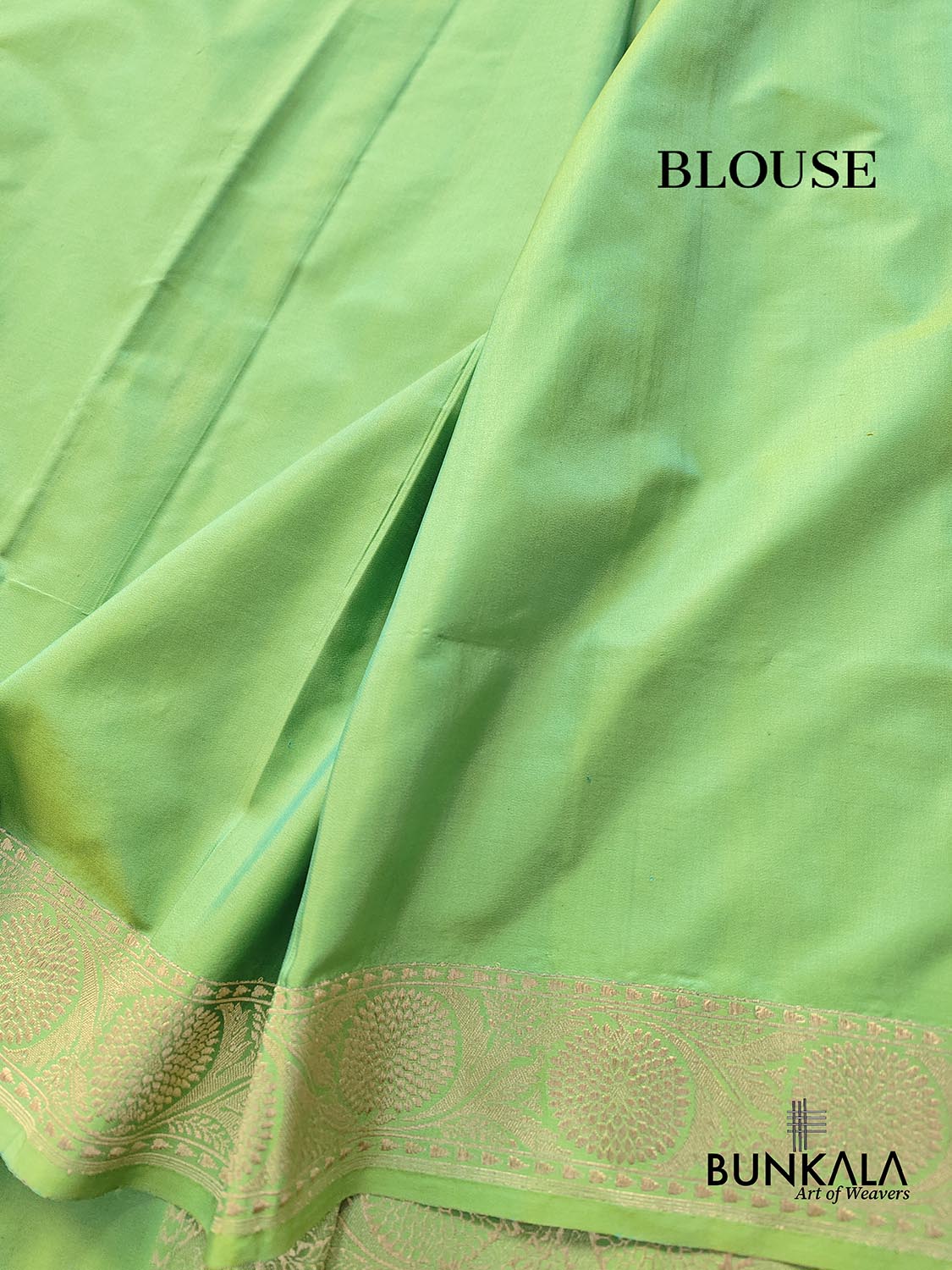Pastel Green Sona Rupa Buta Hand Kadwa Weaved Banarasi Pure Katan Silk Saree