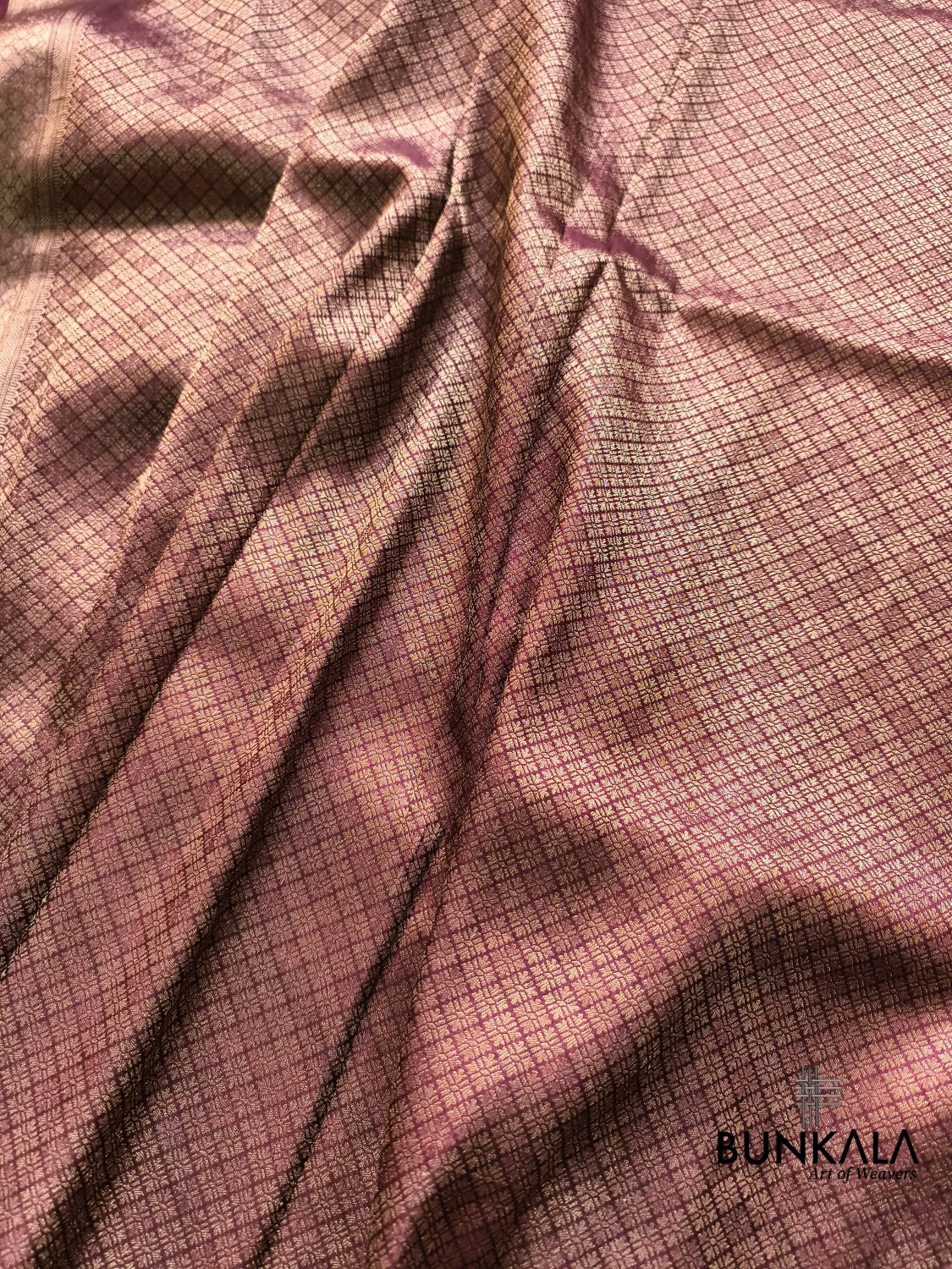 Maroon Minakari Flower jaal Banarasi Resham Silk Saree