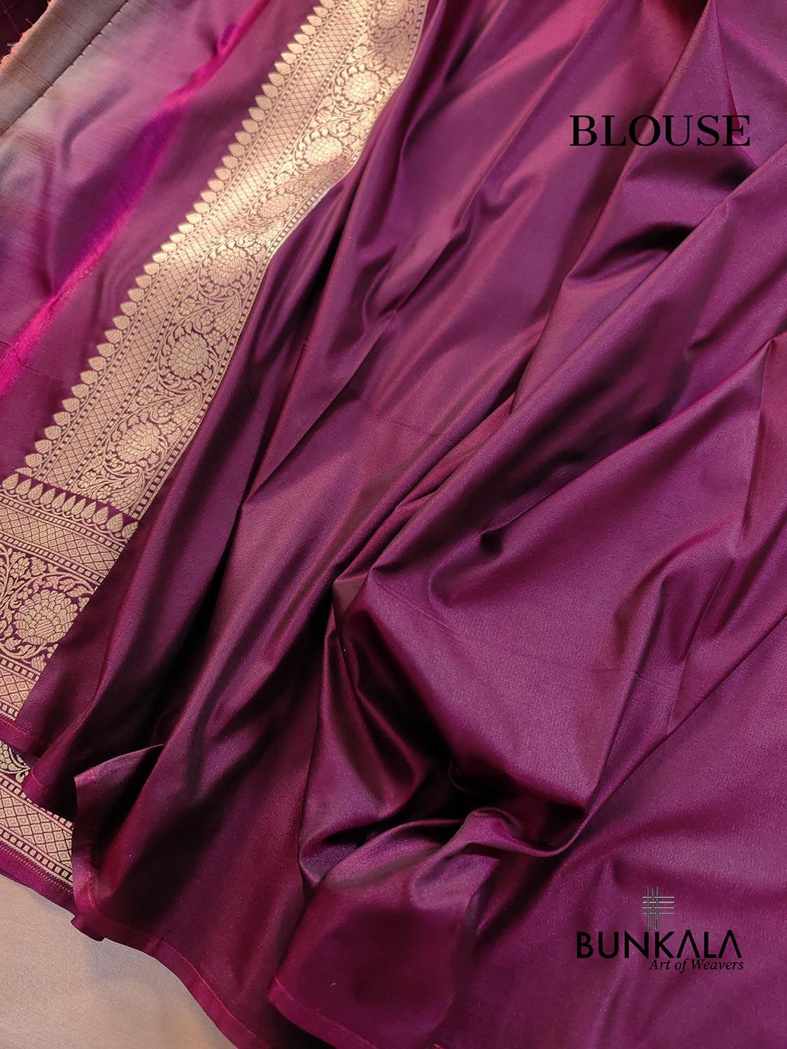 Purple Jaal Banarasi Silk Saree