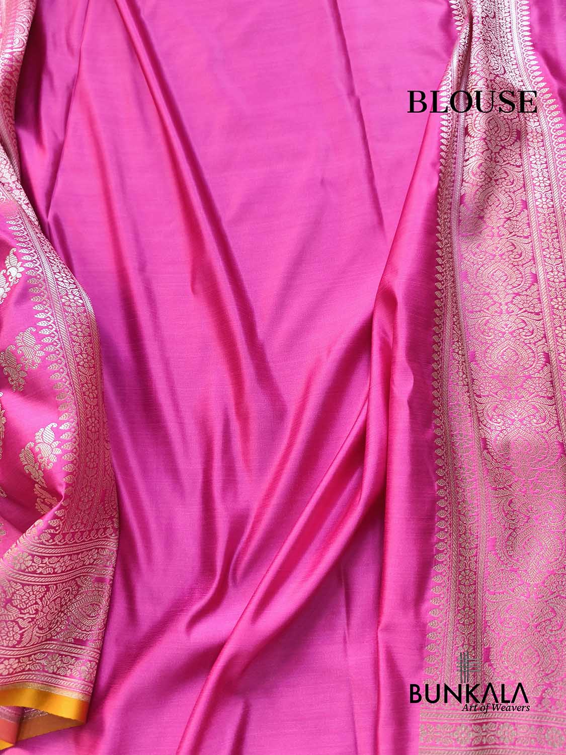 Pink Naaz Buti Weaved Banarasi Mashru Silk Saree