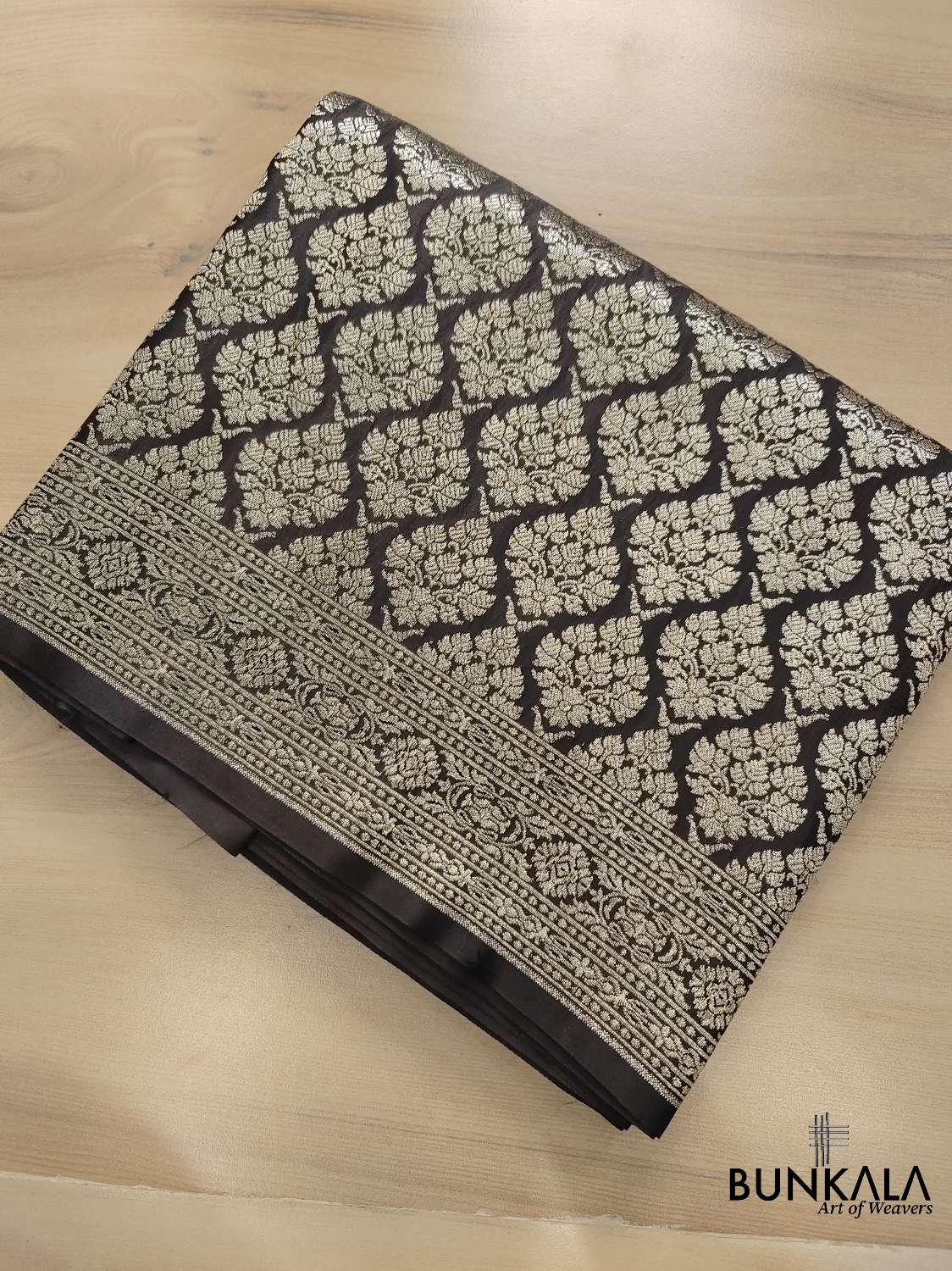 Black Mashru Silk Banarasi Saree