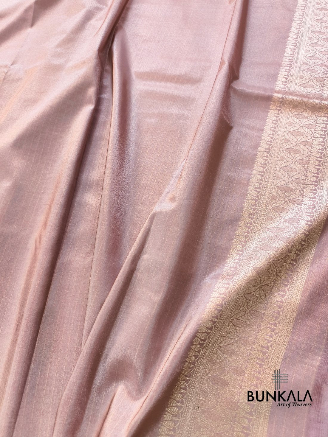 Dusty Lavender Minakakari Floral Buta Banarasi Tissue Silk Saree