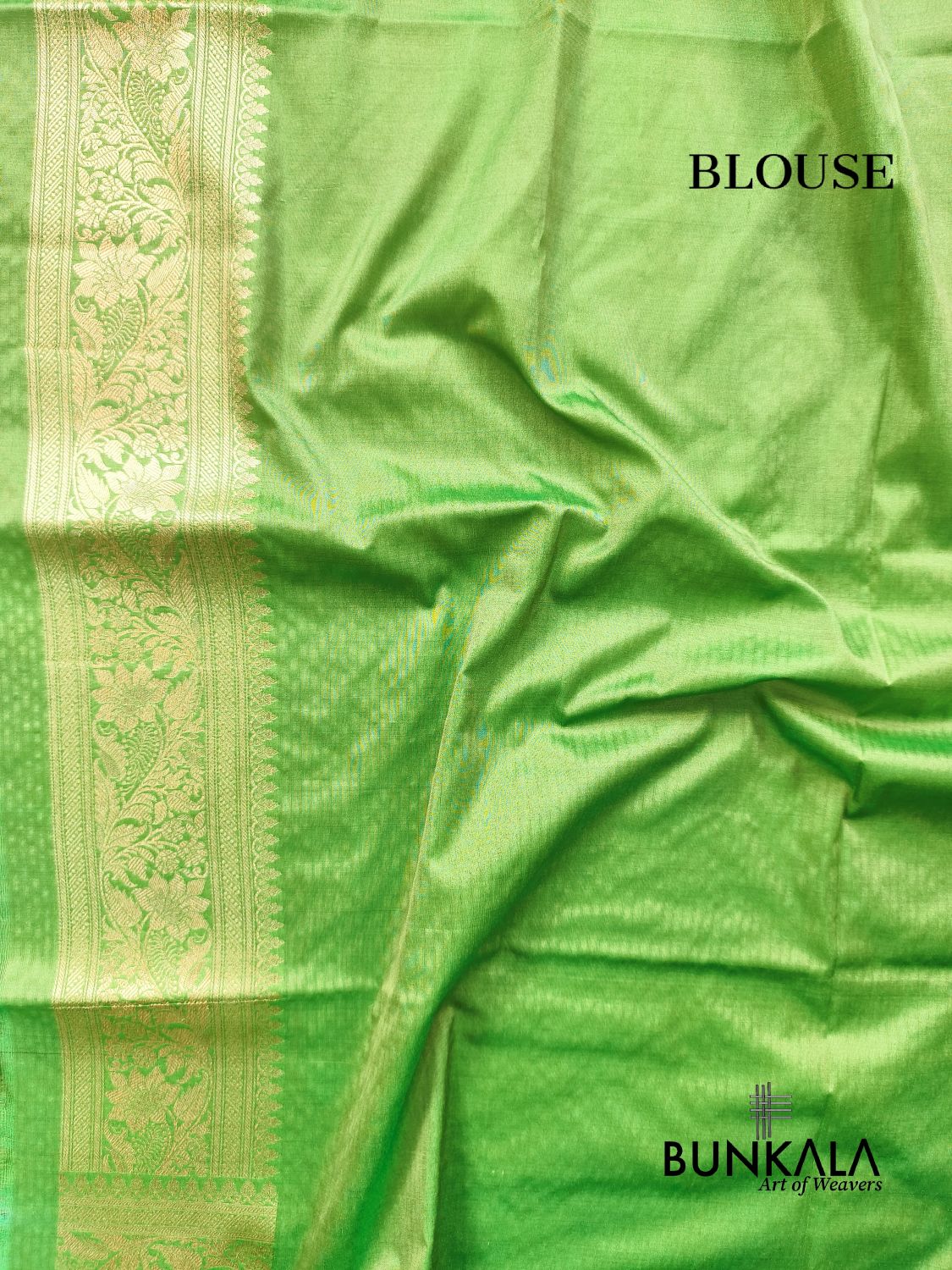 Green Sona Rupa Floral Jaal Banarasi Silk Saree