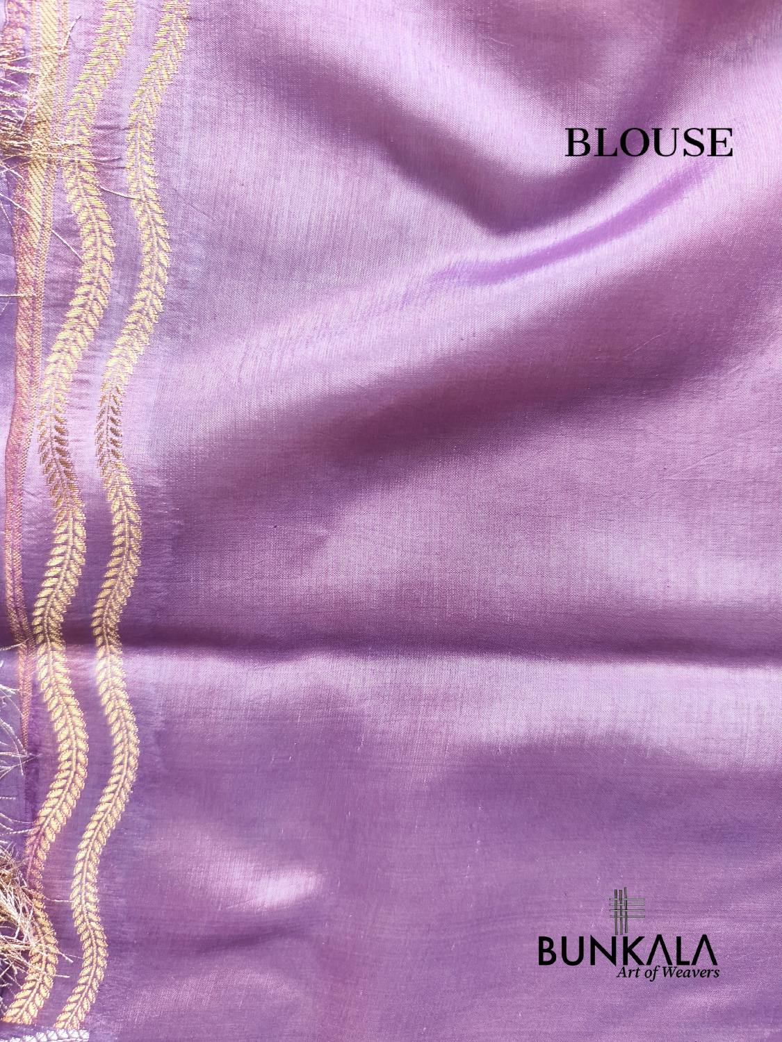 Lavender Meena Buti Pure Banarasi Mango Silk Saree