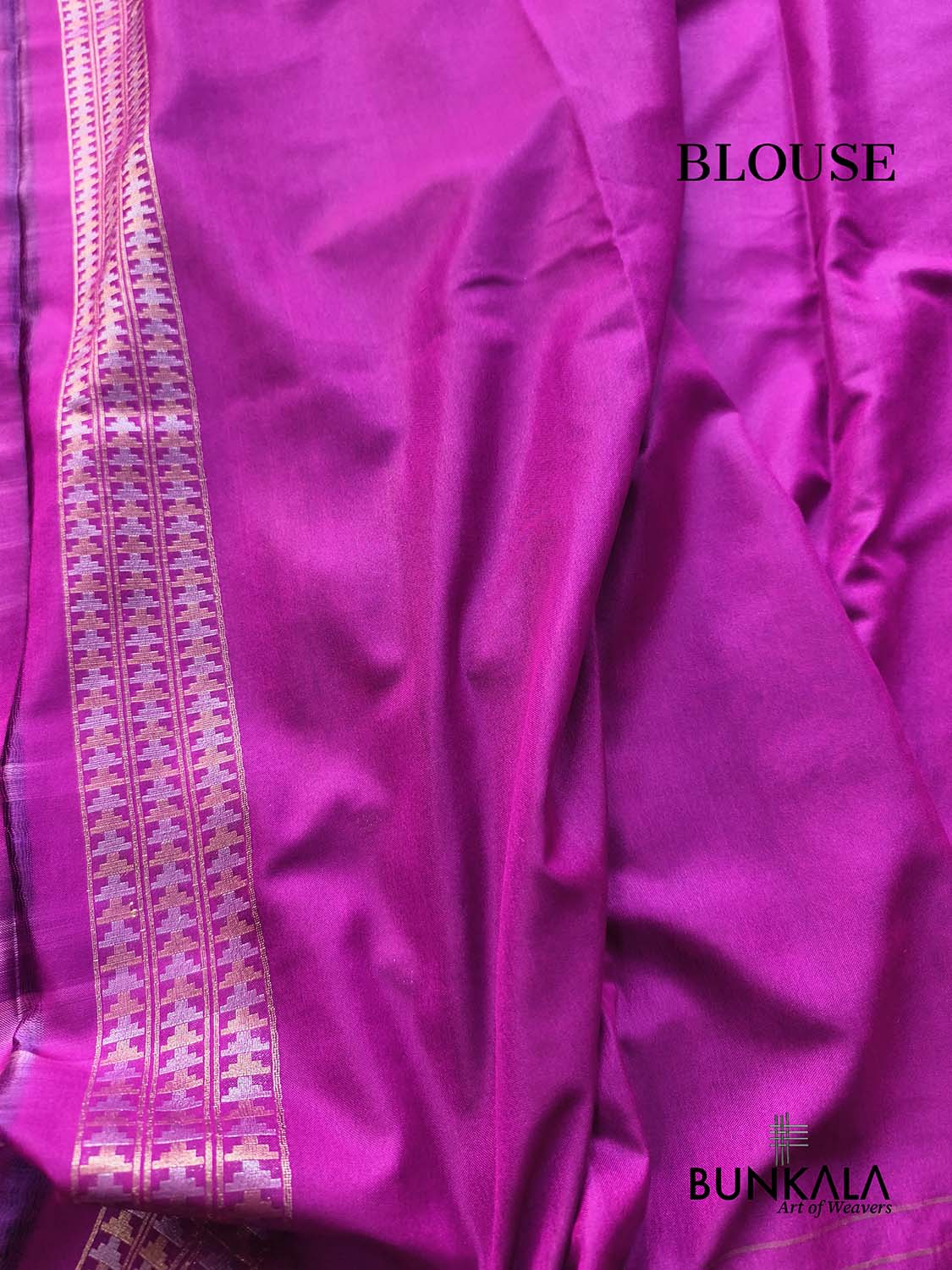 Purple Ektara Banarasi Jamdani Weaved Silk Saree