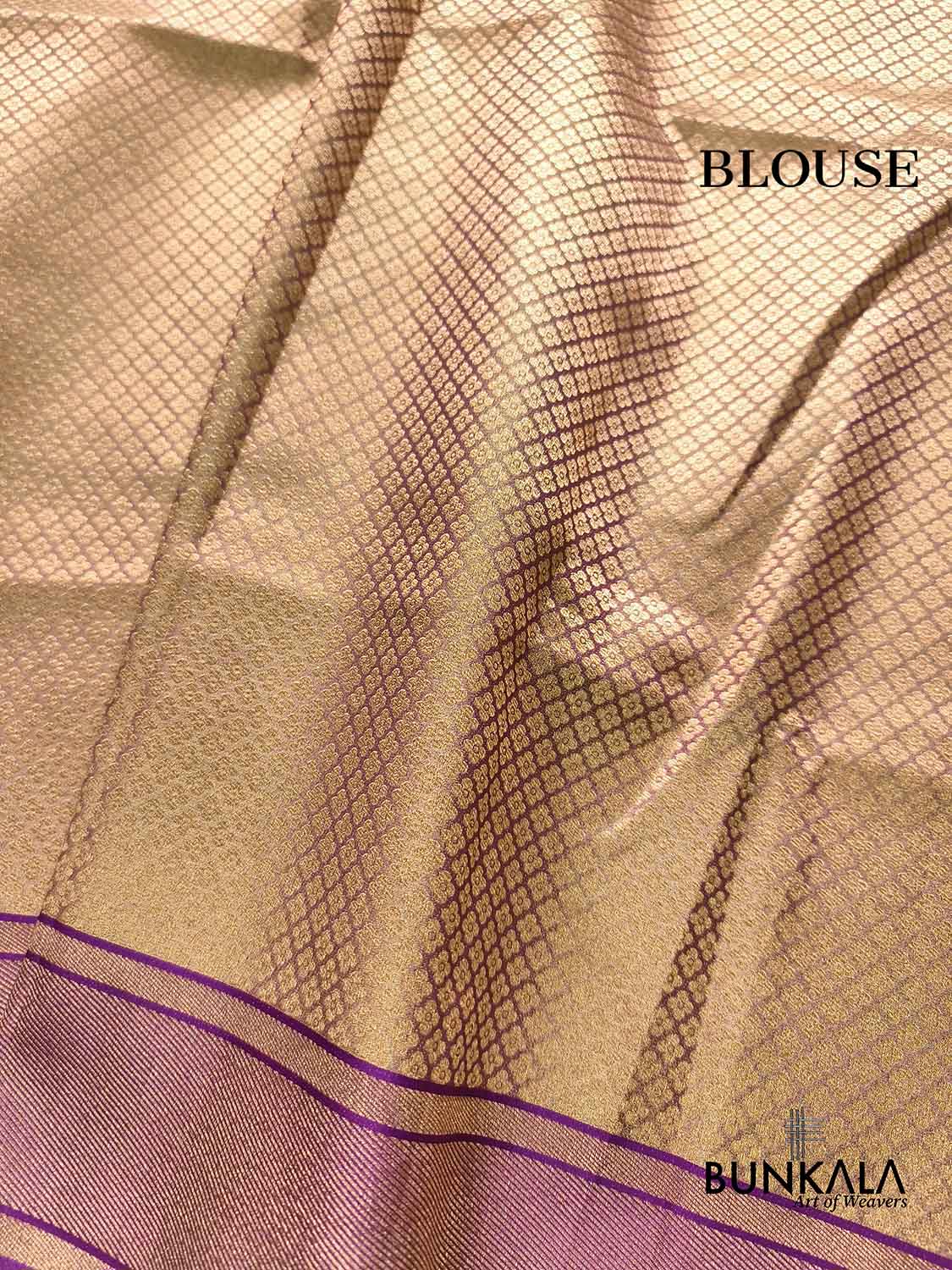 Purple Jamdani Banarasi Floral Jaal Meenakari Weaved Tissue Saree