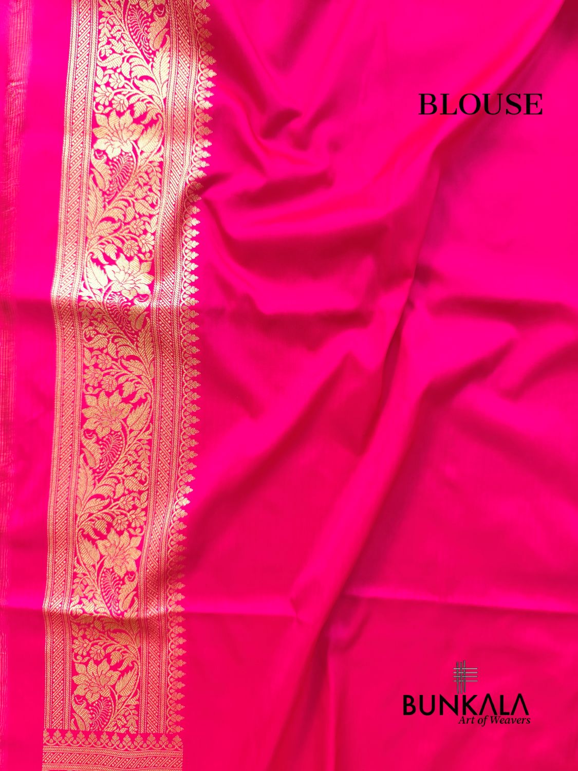 Rani Pink Sona Rupa Floral Jaal Banarasi Silk Saree