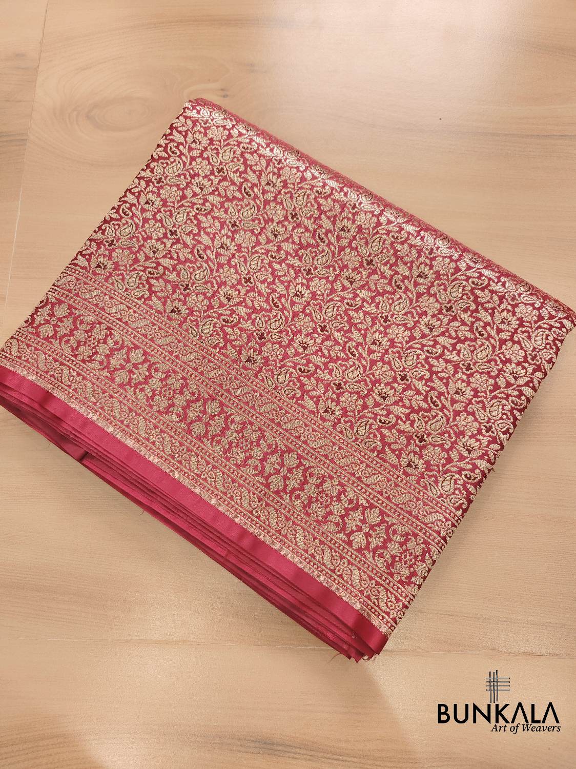 Red Mashru Silk Banarasi Saree