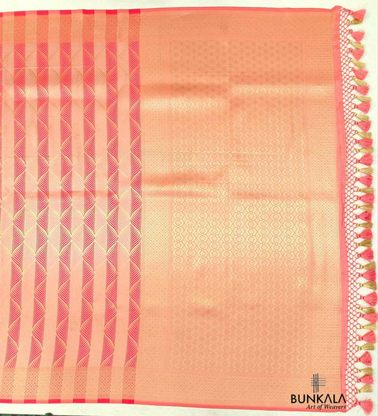 Pink Banarasi Silk Saree