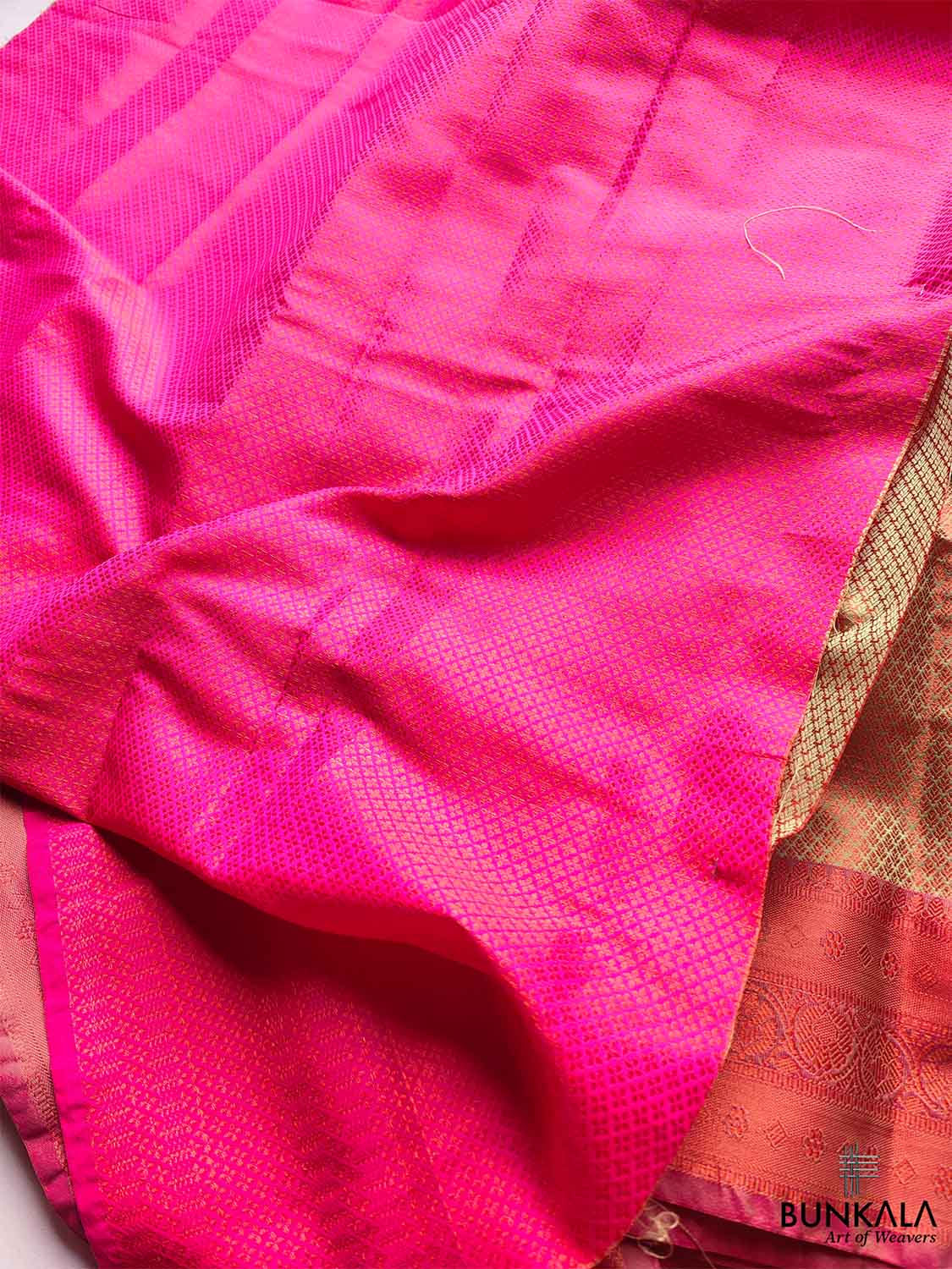 Cream Kanjivaram Silk Saree with Contrast Border