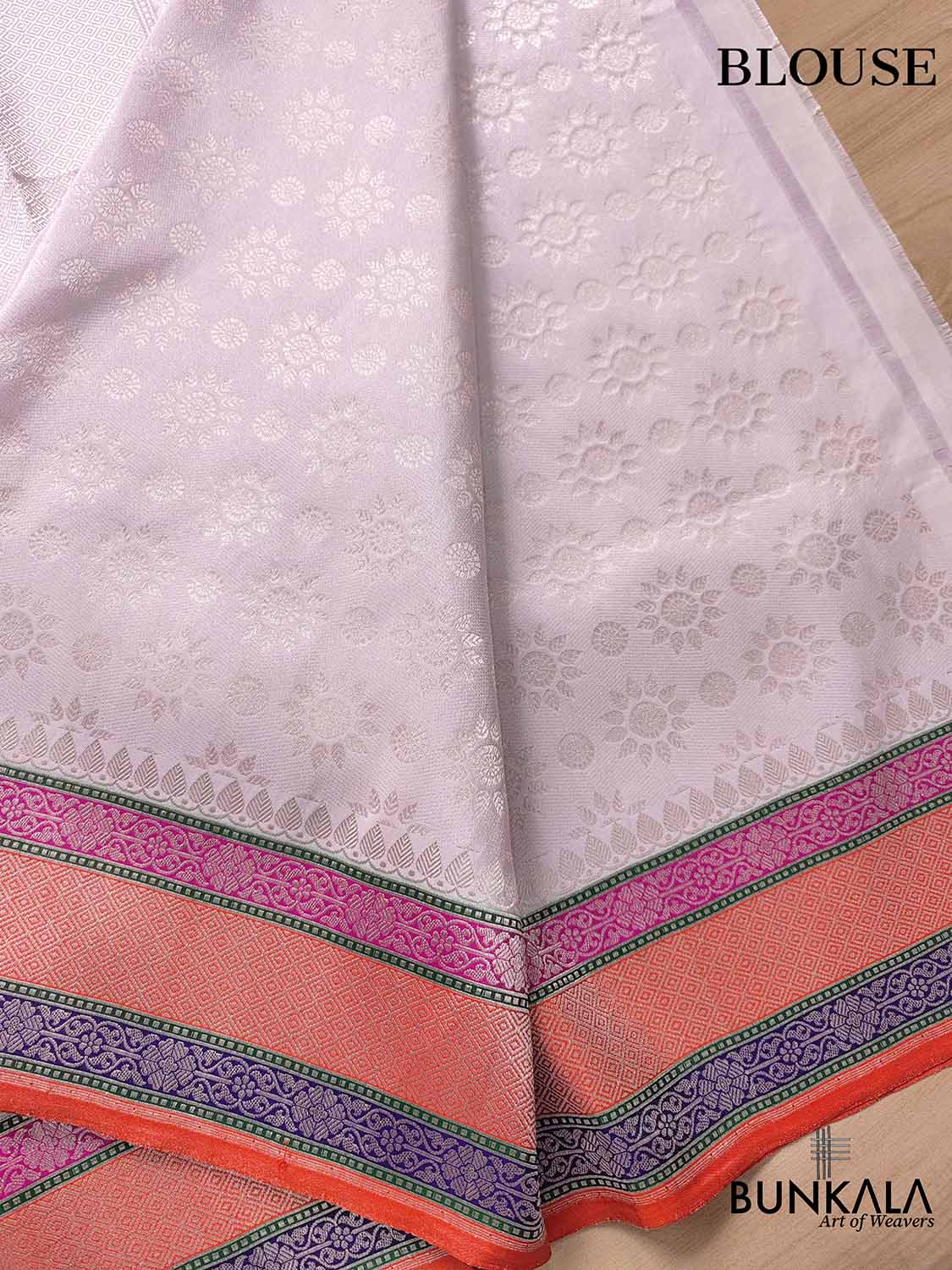 Ethereal Lavender Pure Tissue Katan Silk Handloom Allover Sona Rupa Small Buti Banarasi Saree with Meenakari Border