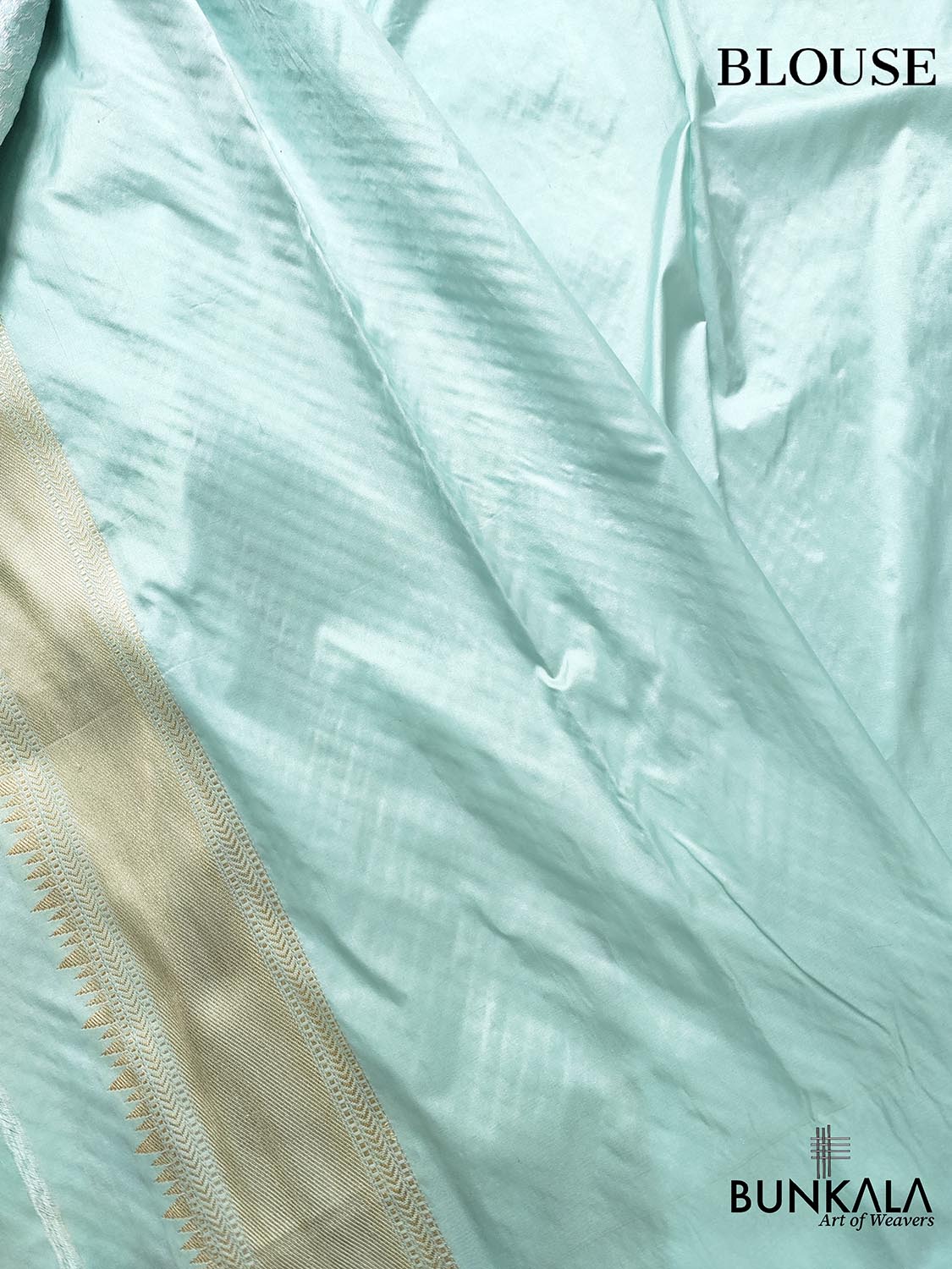 Glimmering Grace Light Blue Pure Katan Silk Handloom Gold and Silver Zari Banarasi Saree with Meenakari Border and Pallu