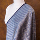 Navy Blue Pure Katan Silk Gold and Silver Zari Brocade Hand Weaved Banarasi Dupatta