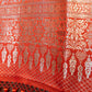 Warm Orange Mashru Silk Brocade Weaved Banarasi Dupatta