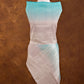 Grey Blue Shaded Plain Silver Zari Handloom Banarasi Pure Tussar Silk Dupatta