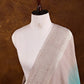 Grey Blue Shaded Plain Silver Zari Handloom Banarasi Pure Tussar Silk Dupatta