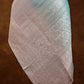 Grey Blue Shaded Plain Silver Zari Handloom Banarasi Pure Tussar Silk Dupatta