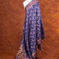 Blue Pure Katan Silk Handloom Meenakari Floral Jaal Design Banarasi Dupatta
