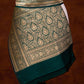 Bottle Green Pure Katan Silk Handloom Sona Rupa Jaal Design Banarasi Dupatta