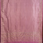 Pink Mashru Silk Brocade Weaved Banarasi Dupatta