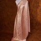 Peach Pink Mashru Silk Brocade Weaved Banarasi Dupatta