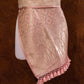 Peach Pink Mashru Silk Brocade Weaved Banarasi Dupatta