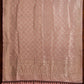 Peach Pink Mashru Silk Brocade Weaved Banarasi Dupatta