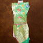 Green Double Shaded Floral Jaal Meenakari Handloom Banarasi Pure Katan Silk Dupatta