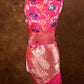 Pink Floral Jaal Meenakari Handloom Banarasi Pure Katan Silk Dupatta