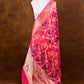 Pink Floral Jaal Meenakari Handloom Banarasi Pure Katan Silk Dupatta