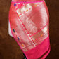Pink Floral Jaal Meenakari Handloom Banarasi Pure Katan Silk Dupatta