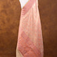 Golden and Pink Resham Floral Design Handloom Banarasi Pure Tissue Silk Dupatta