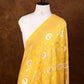 Yellow Floral Jaal Handloom Banarasi Pure Moonga Silk Dupatta