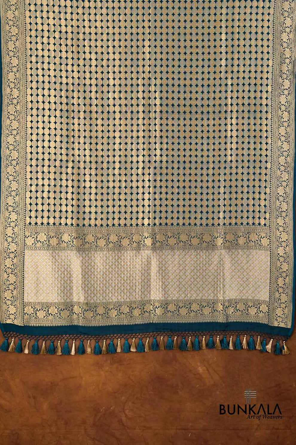 Shop Blue Moon Sona Rupa Handloom Banarasi Pure Georgette Dupatta – BUNKALA