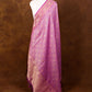 Lavender Brocade Geometric Jaal Design Handloom Banarasi Pure Moonga Silk Dupatta