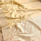 Pastel Yellow Pure Katan Silk Double Tana Kadwa Handweaved Silver Zari Meenakari Banarasi Saree