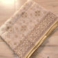 Beige Banarasi Soft Tissue Silk Saree