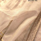 Beige Banarasi Soft Tissue Silk Saree