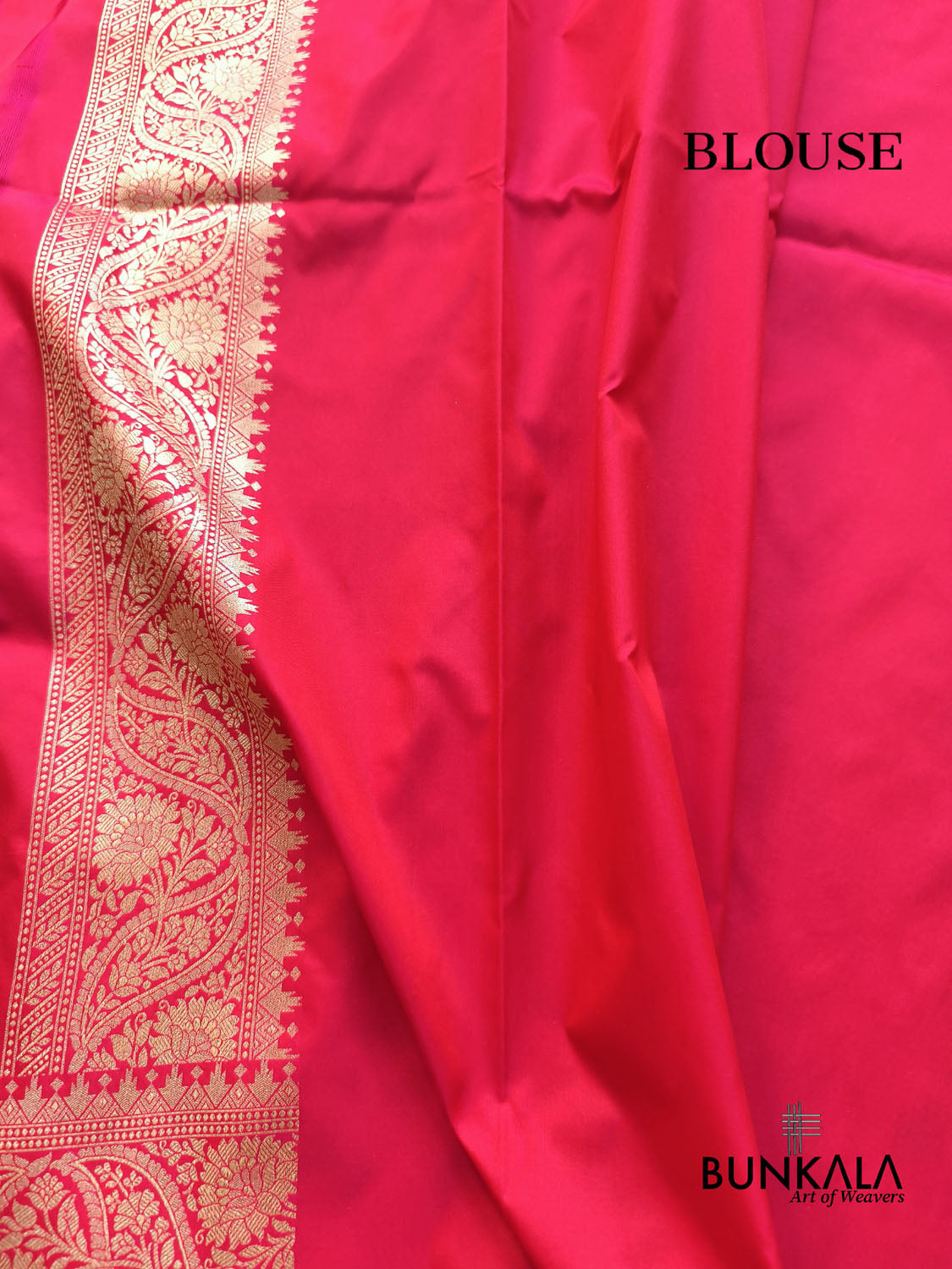 Raspberry Pink Paisley Sona Rupa Buta Weaved Banarasi Silk Saree
