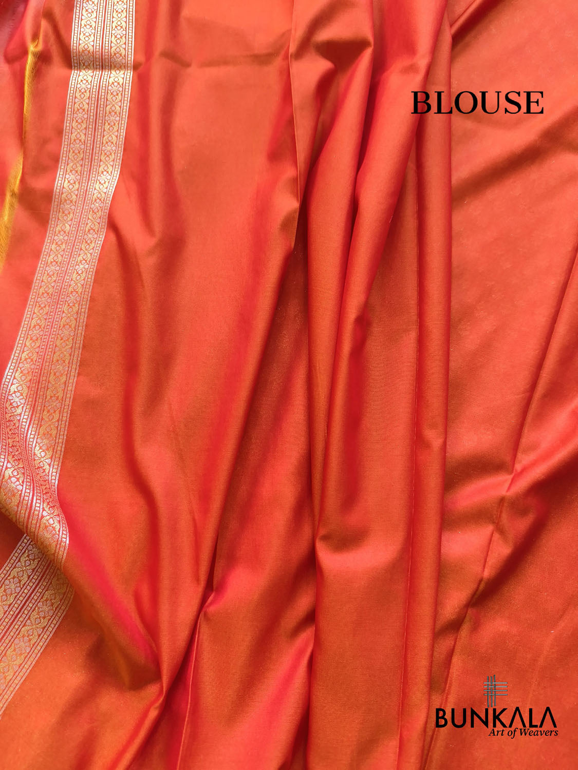Vibrant Pink & Orange Shaded Floral Border Sona Rupa Buti Weaved Banarasi Silk Saree