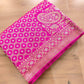 Pink Real Zari Banarasi Pure Katan Silk Kadwa Handloom Saree