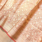 Pink Shot Allover Floral Tanchui Handloom Banarasi Tissue Silk Saree