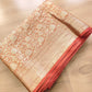 Pink Shot Allover Floral Tanchui Handloom Banarasi Tissue Silk Saree