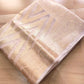 Natural Gold Zig Zag Pattern Tanchui Handloom Banarasi Tissue Silk Saree